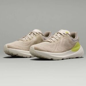 Lululemon Womens Beyondfeel Running Shoe In Mojave Tan/Bone/Lichen Lime Size 7.5